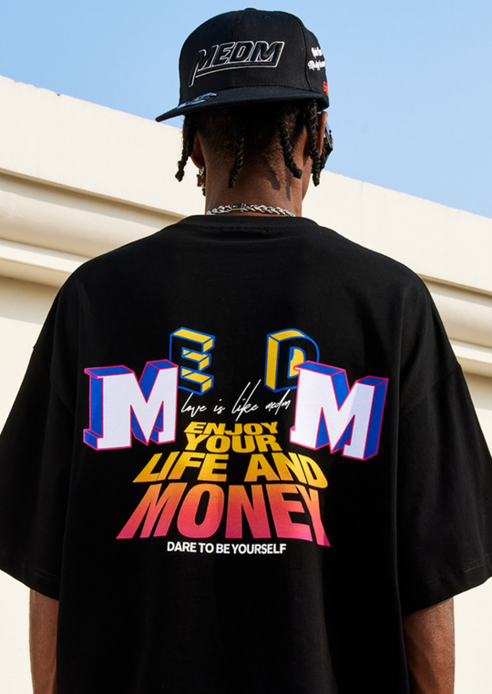 MEDM Gradient Electrostatic Flocking Tee