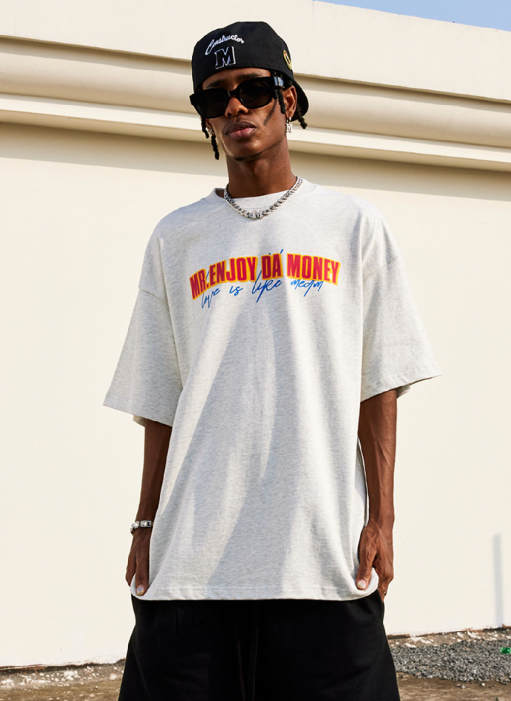 MEDM Gradient Electrostatic Flocking Tee