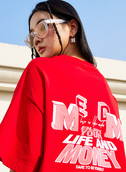 MEDM Gradient Electrostatic Flocking Tee