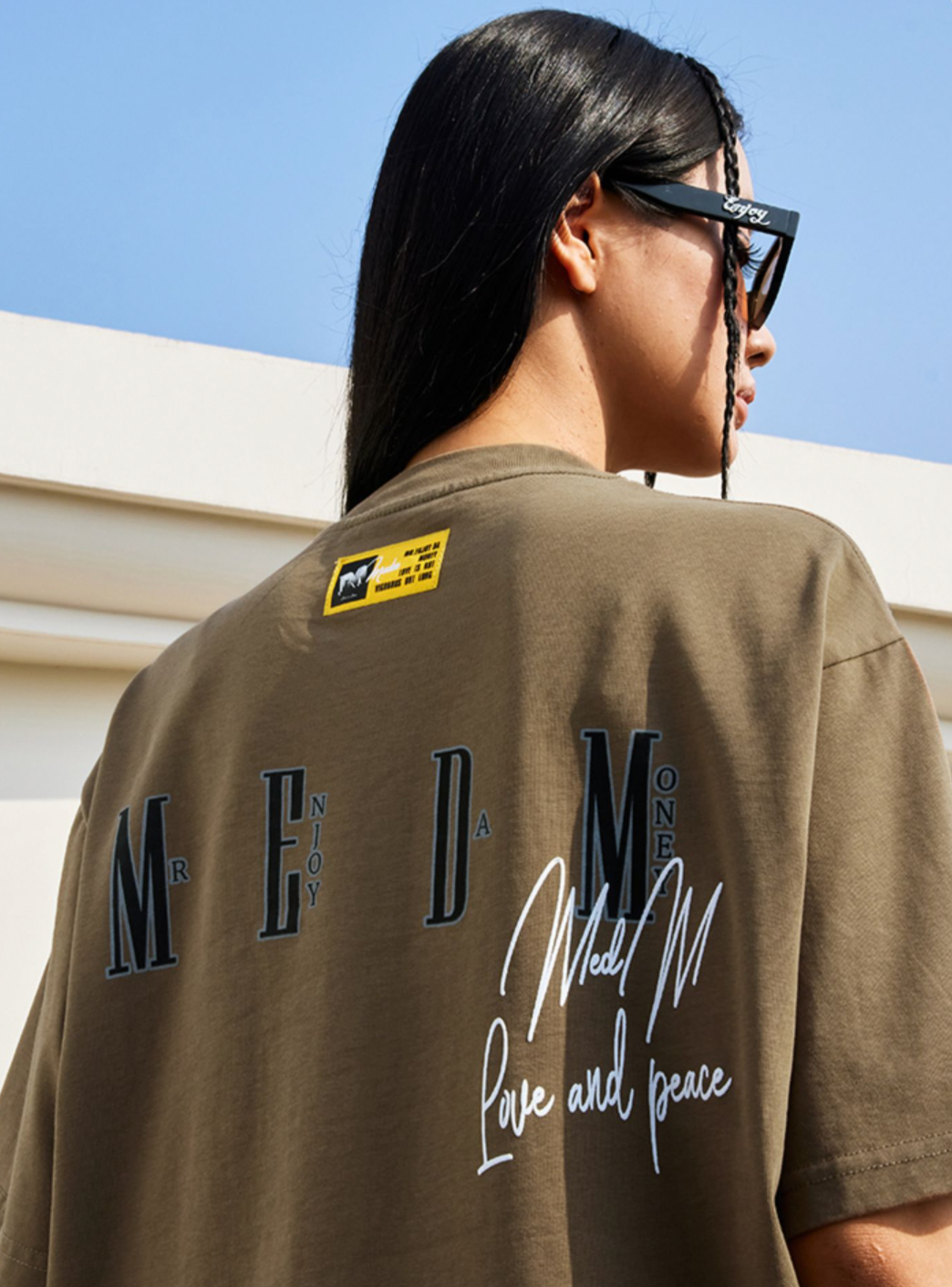 MEDM Peace Pigeon Foam Printing Tee