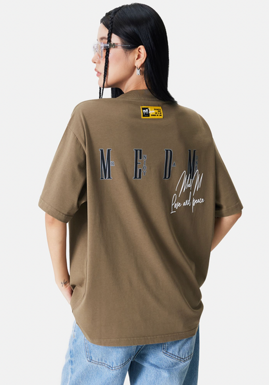 MEDM Peace Pigeon Foam Printing Tee