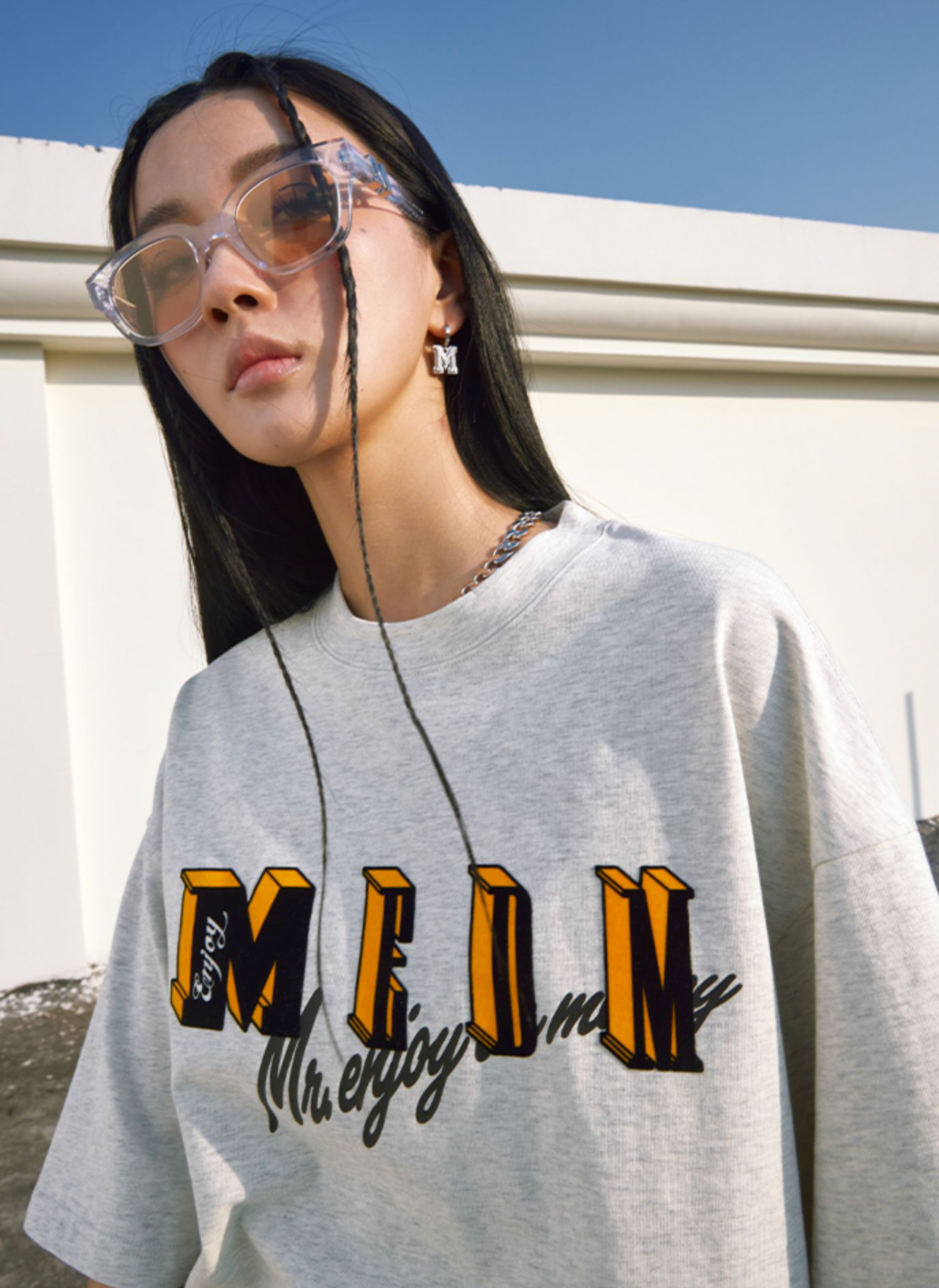 MEDM Flocking Printing Tee