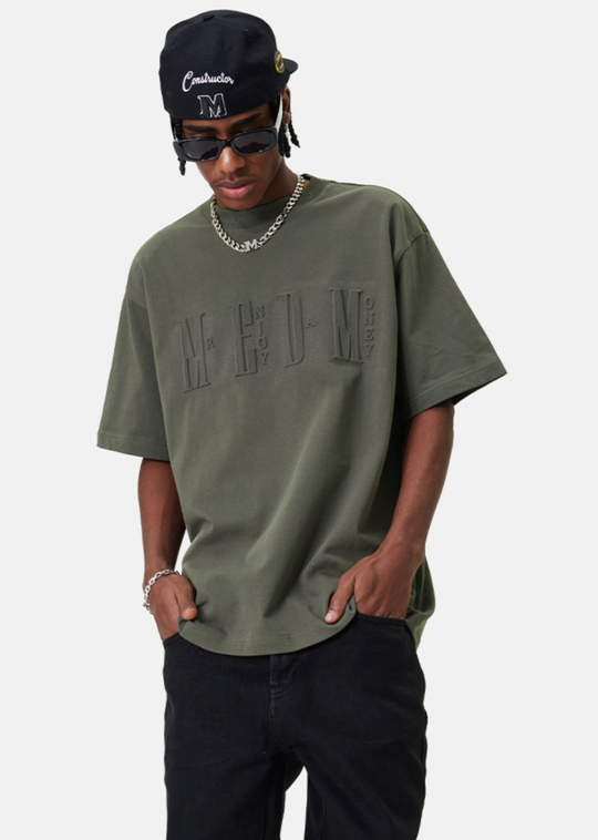 MEDM Letter Embossing Five Point Tee