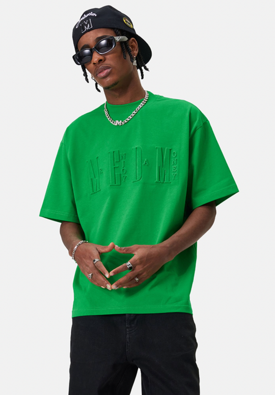 MEDM Letter Embossing Five Point Tee