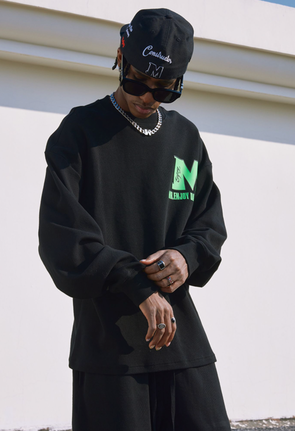 MEDM Waffle Logo Long Sleeved Tee