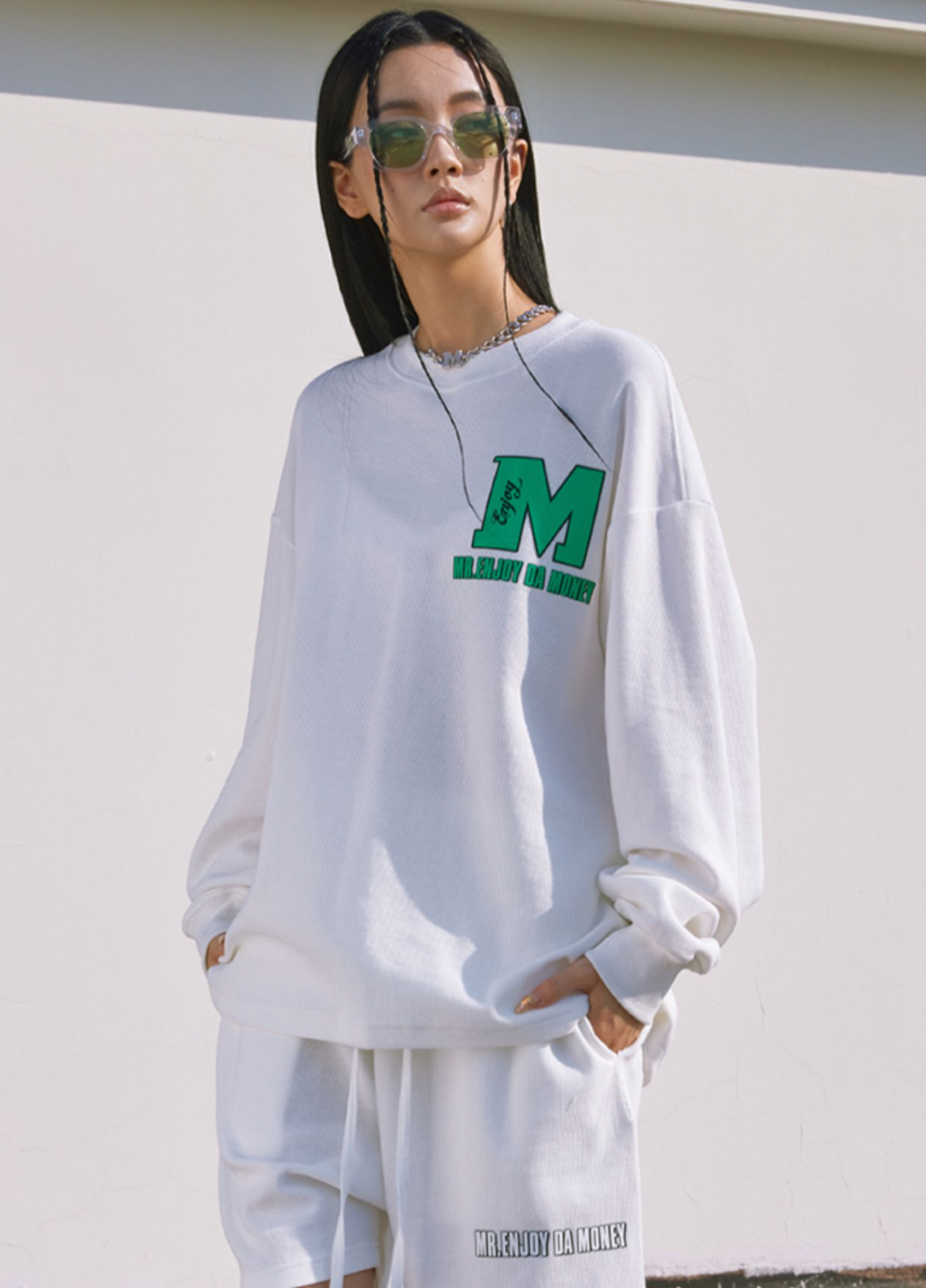 MEDM Waffle Logo Long Sleeved Tee