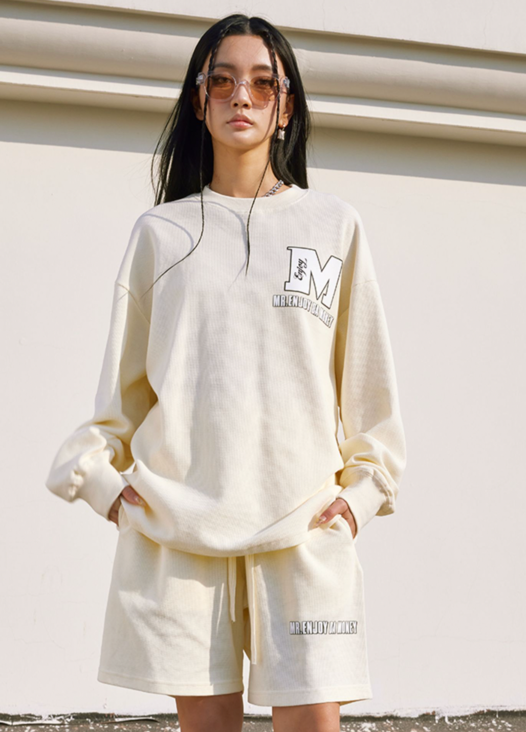 MEDM Waffle Logo Long Sleeved Tee