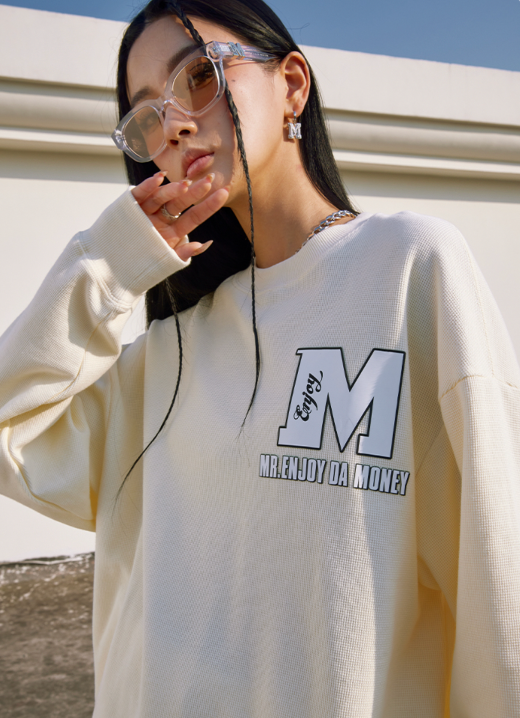 MEDM Waffle Logo Long Sleeved Tee