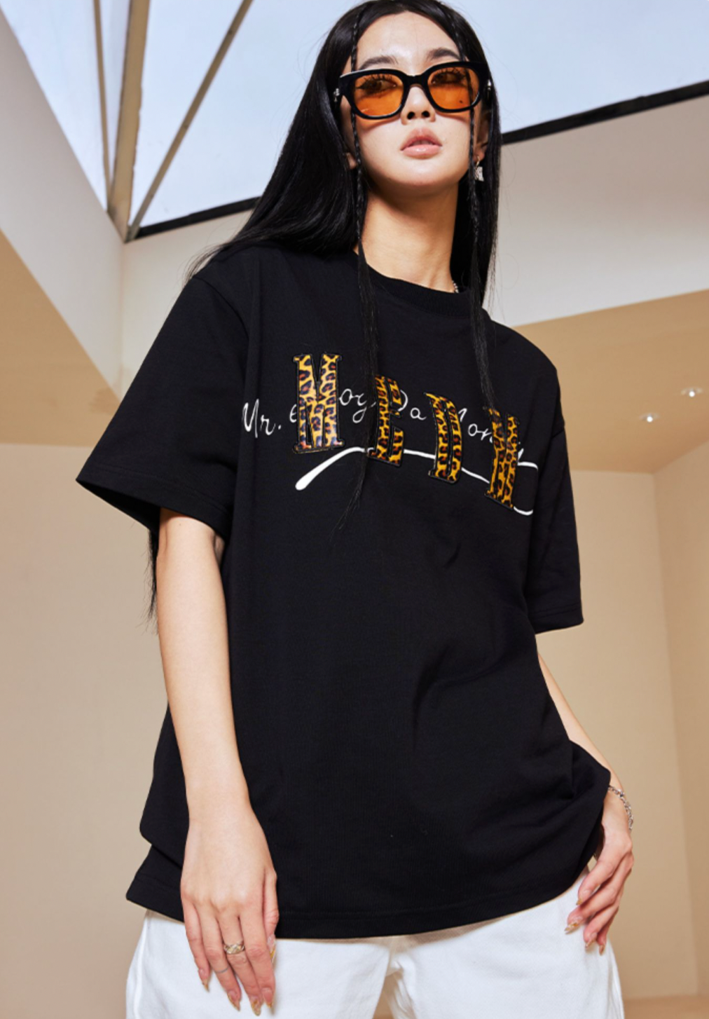 MEDM Leopard & Snake Pattern Logo Tee