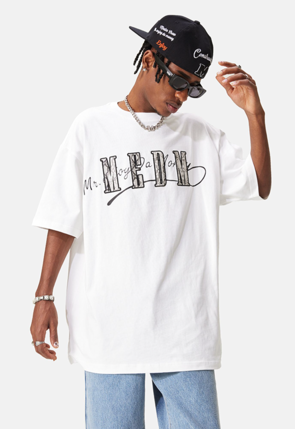 MEDM Leopard & Snake Pattern Logo Tee