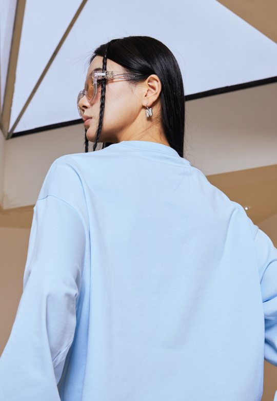 MEDM Basic Simple Printing Long Sleeved Tee