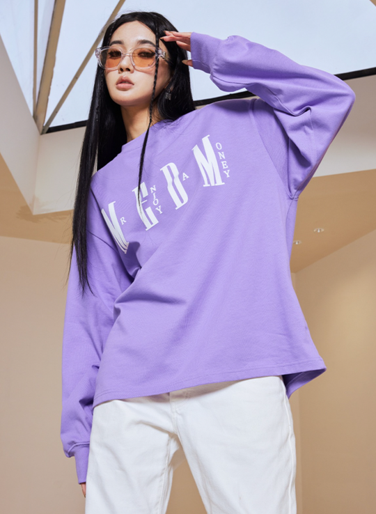 MEDM Basic Simple Printing Long Sleeved Tee