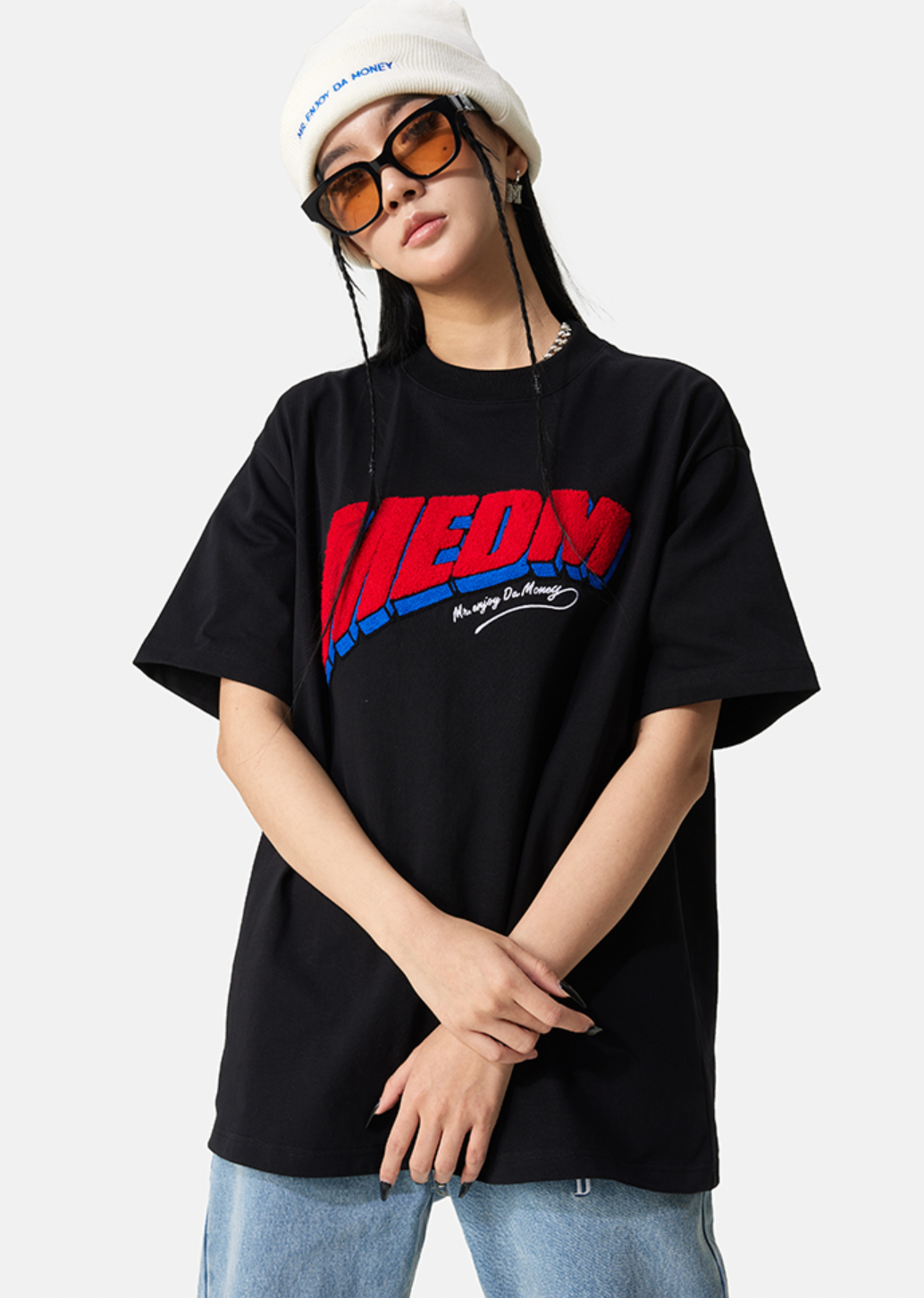 MEDM Oblique Row Logo Tee
