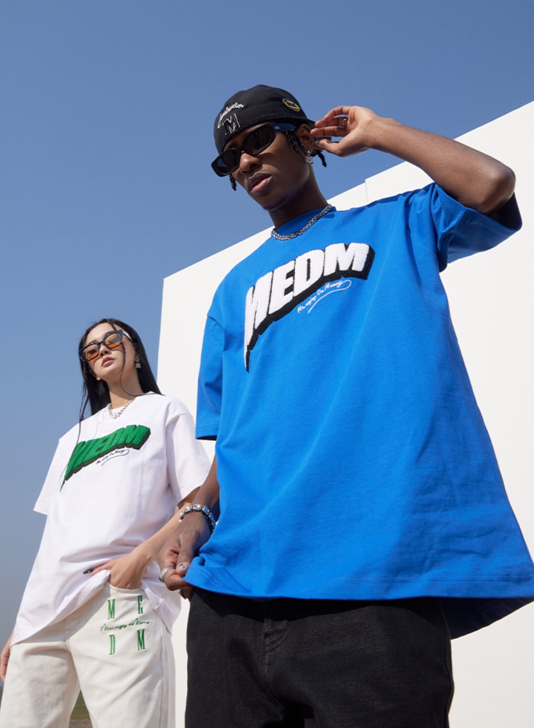 MEDM Oblique Row Logo Tee