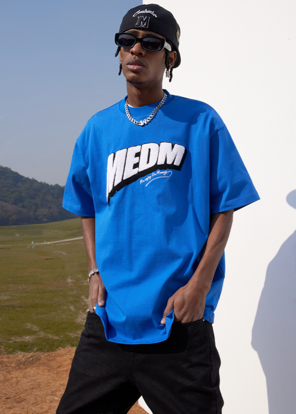 MEDM Oblique Row Logo Tee
