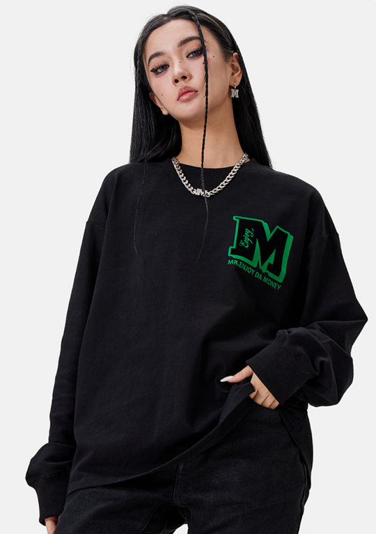 MEDM Electrostatic Flocking Logo Long Sleeved Tee