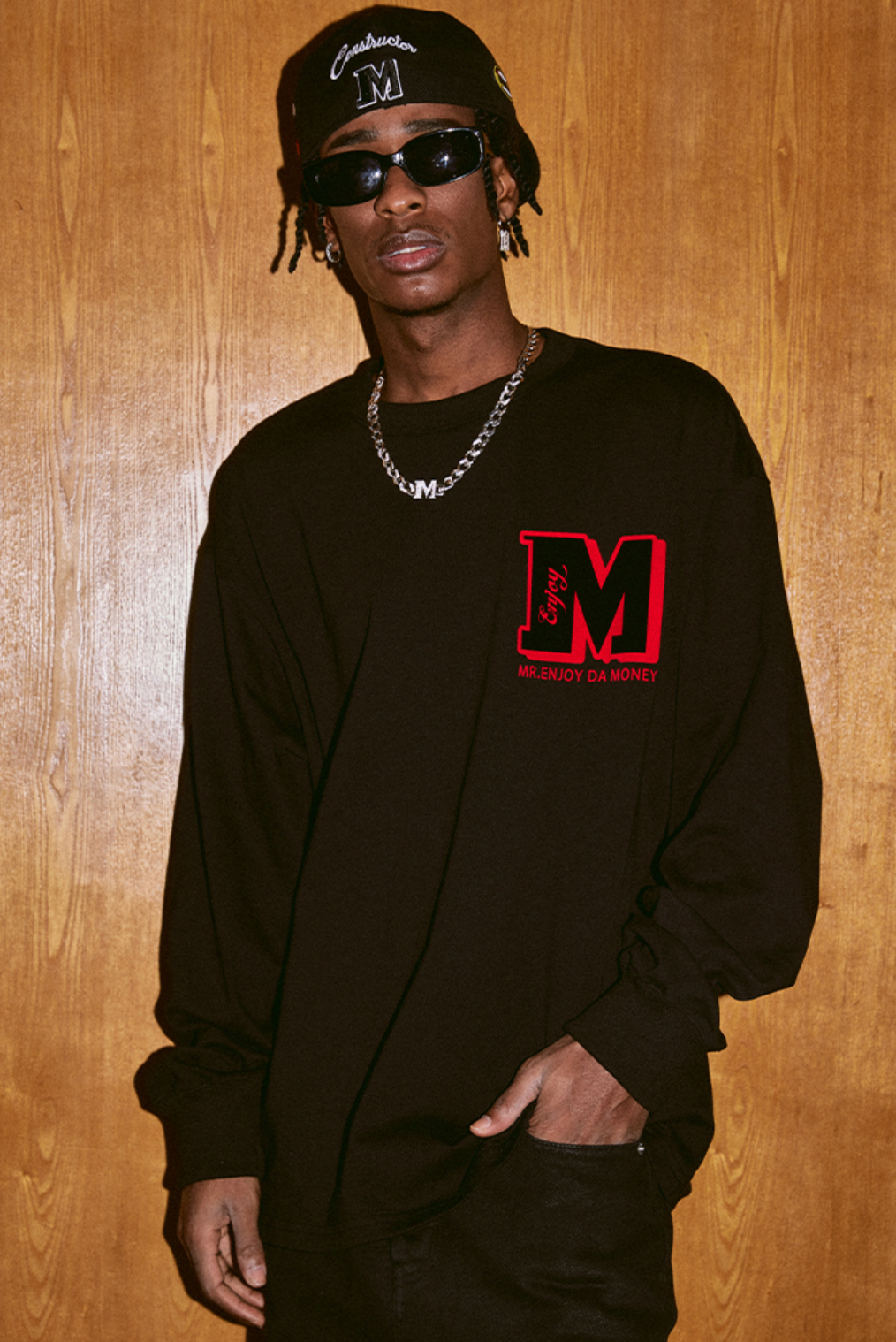 MEDM Electrostatic Flocking Logo Long Sleeved Tee