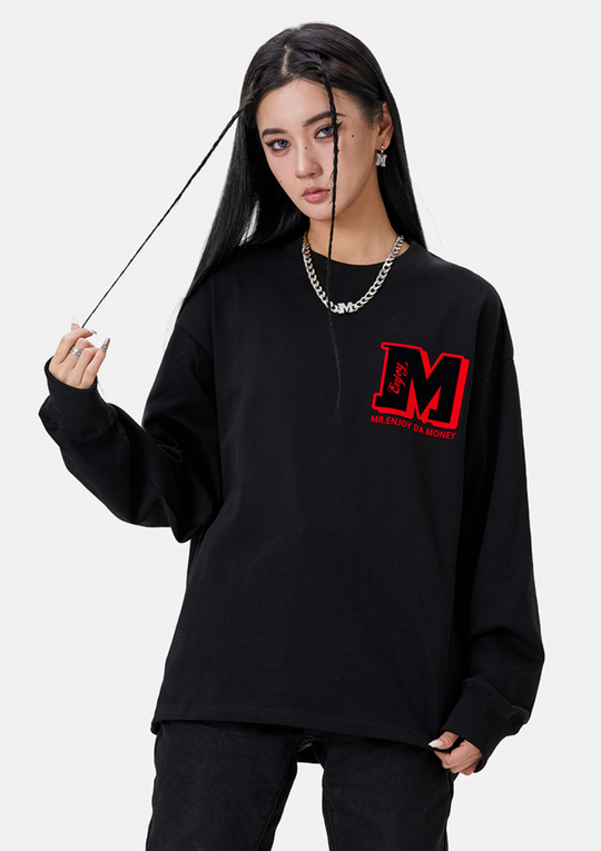 MEDM Electrostatic Flocking Logo Long Sleeved Tee