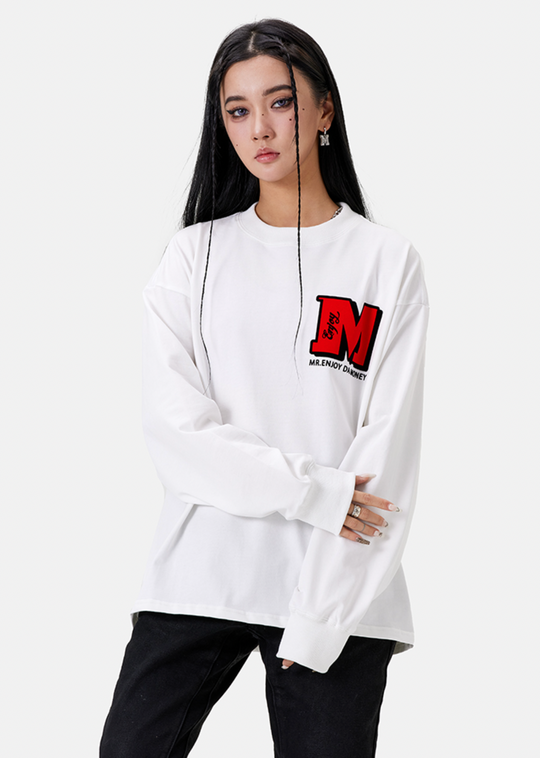 MEDM Electrostatic Flocking Logo Long Sleeved Tee