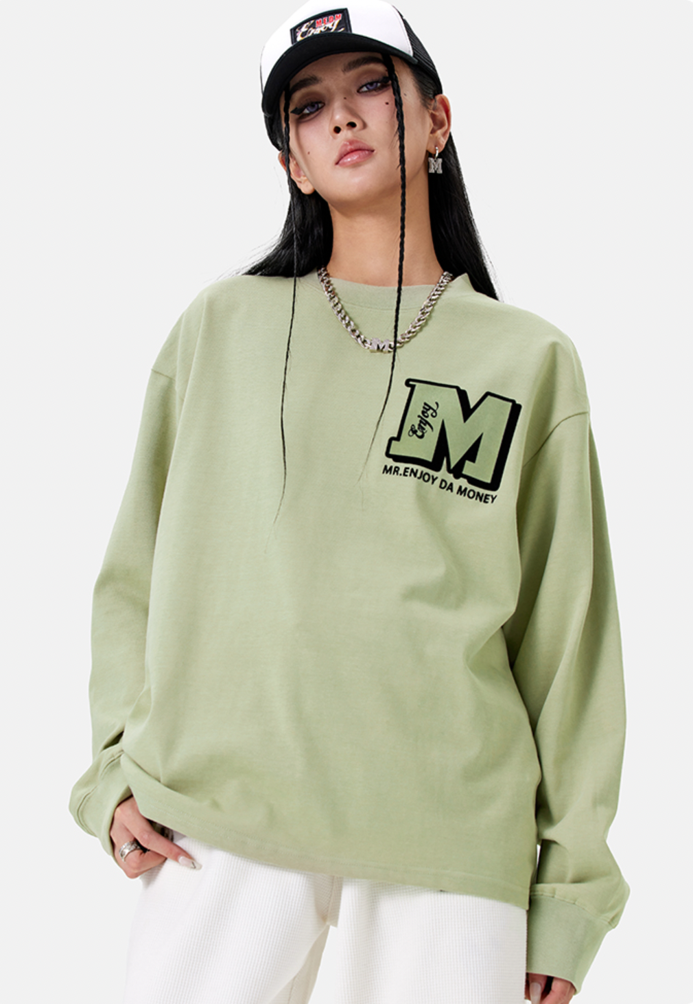 MEDM Electrostatic Flocking Logo Long Sleeved Tee
