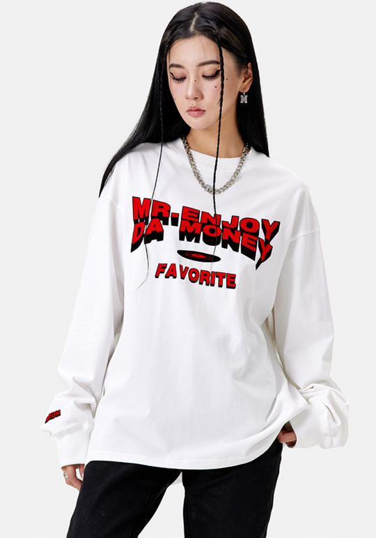 MEDM Electrostatic Flocking Disc Long Sleeved Tee