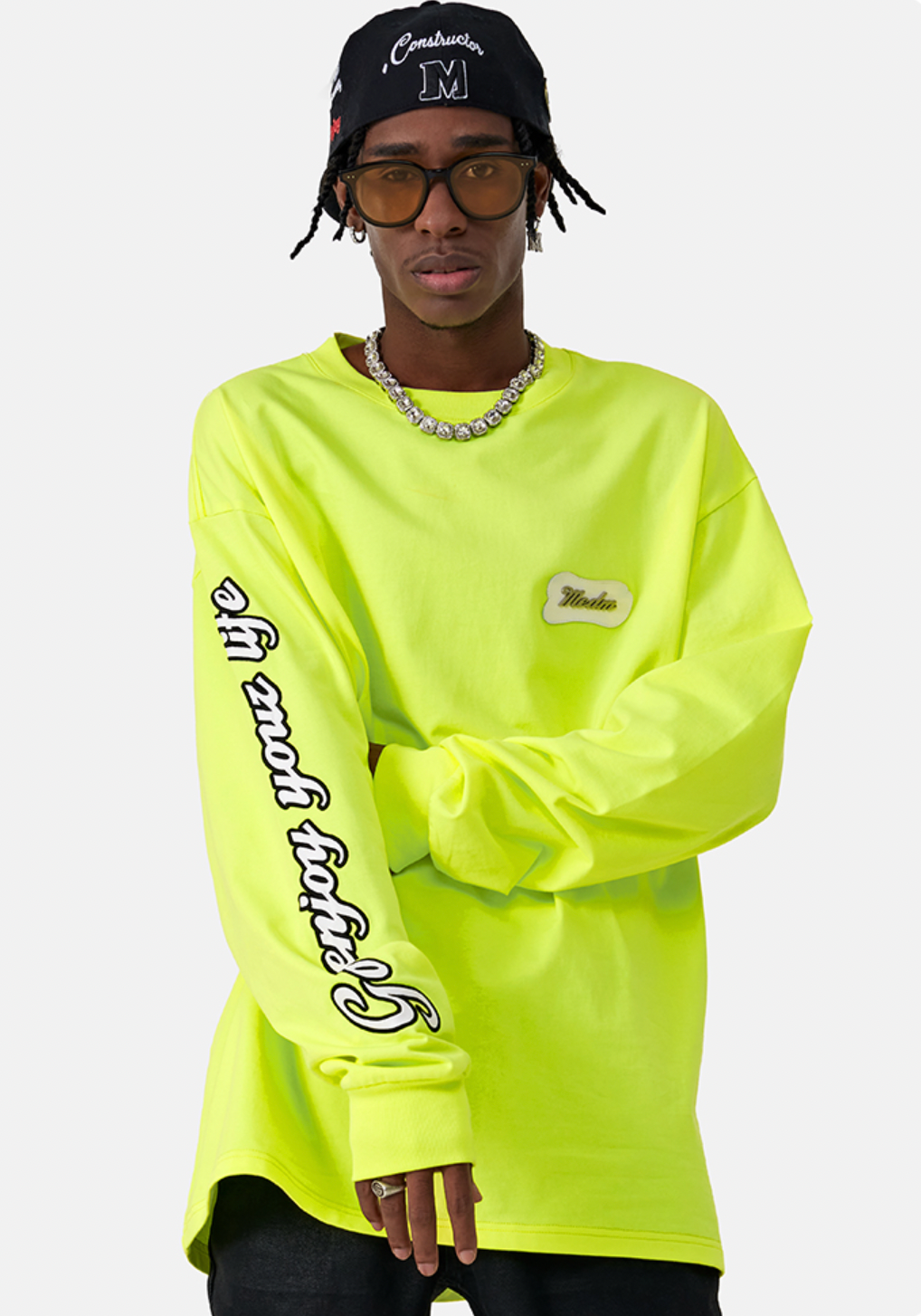 MEDM 310g Heavy Cotton Luminous Color Long Sleeved Tee