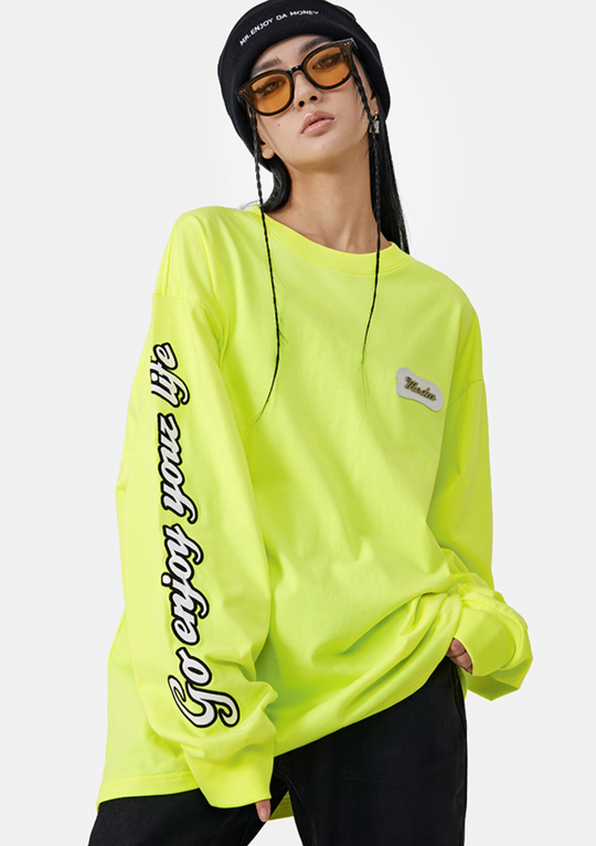 MEDM 310g Heavy Cotton Luminous Color Long Sleeved Tee
