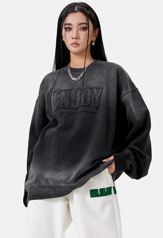 MEDM Gradient Embroidery Sweatshirts