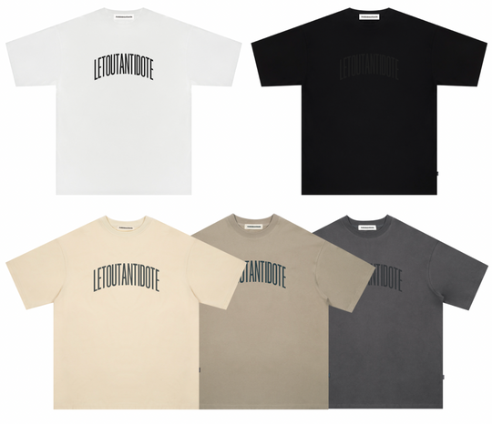 ANTIDOTE Letter Logo Printing Tee