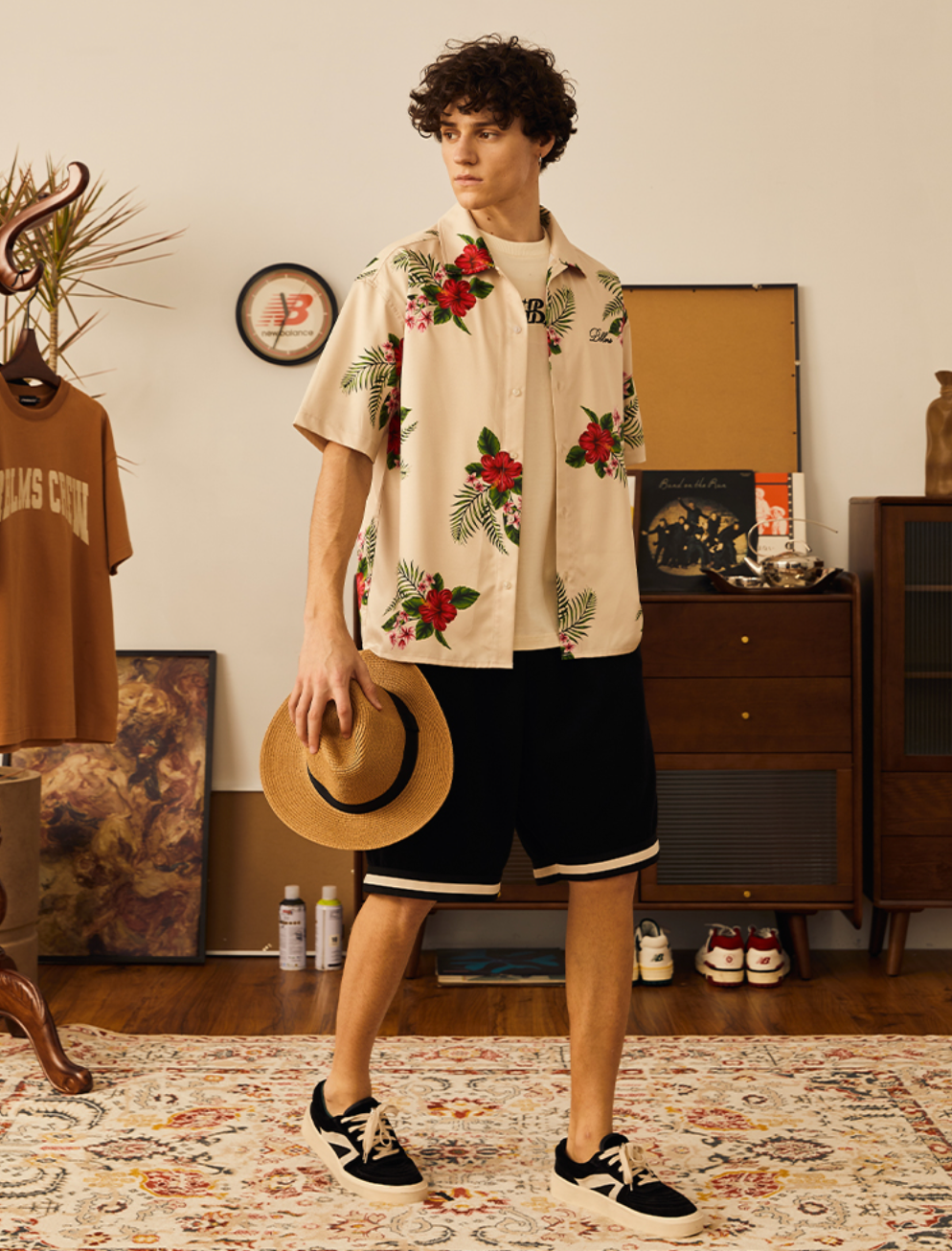 PRBLMS Hawaiian Flower Short Sleeved Shirt