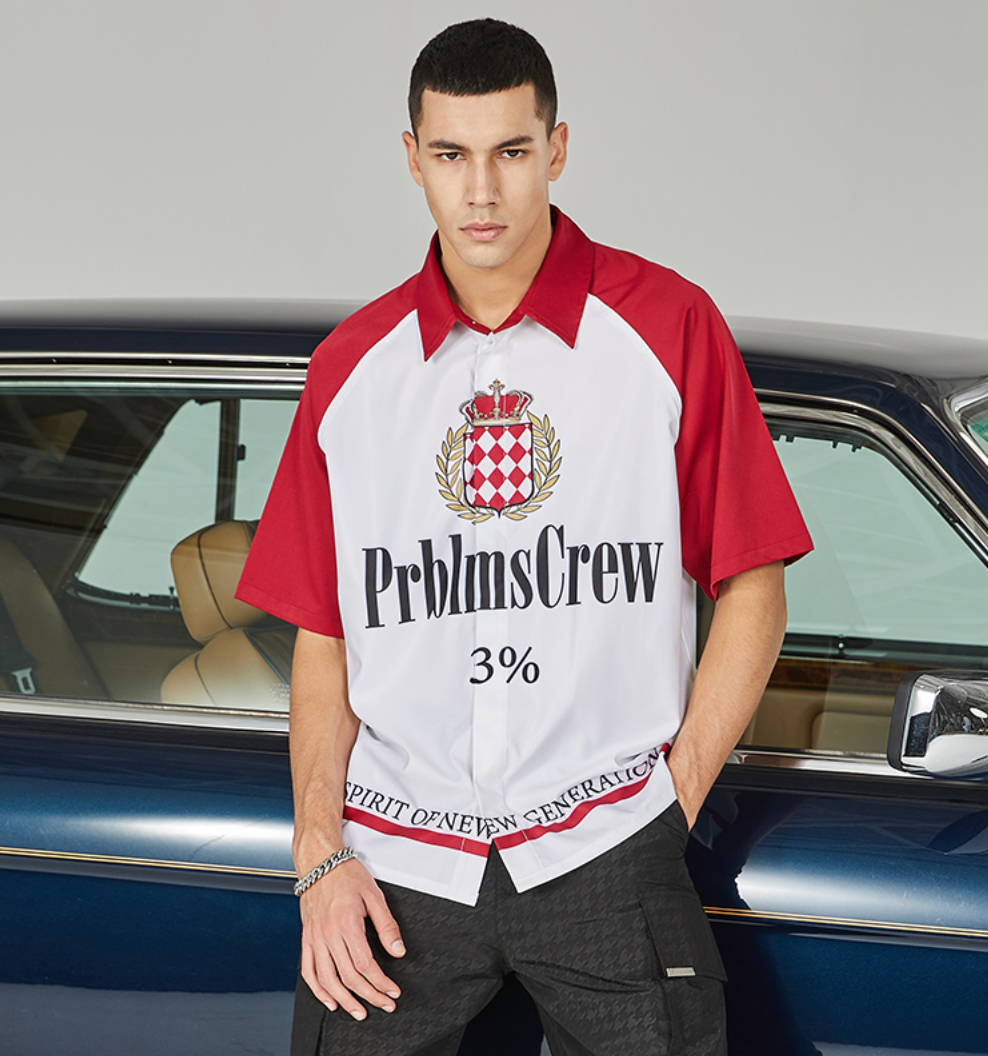 PRBLMS Marlboro Full Print LOGO Short Sleeved Shirt