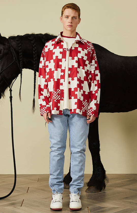 PRBLMS Puzzle Checkerboard Full Print Shirt