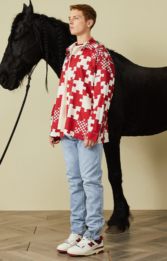 PRBLMS Puzzle Checkerboard Full Print Shirt