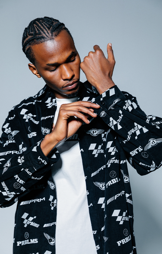 PRBLMS Car Logo Full Printed Long Sleeved Shirt