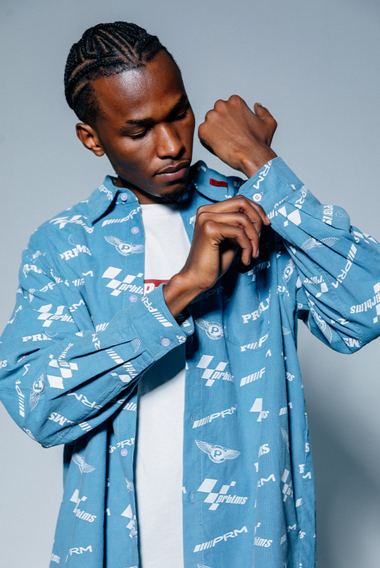 PRBLMS Car Logo Full Printed Long Sleeved Shirt