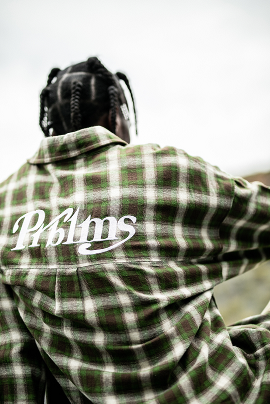 PRBLMS Plaid Patch Pocket  Long Sleeved Shirt