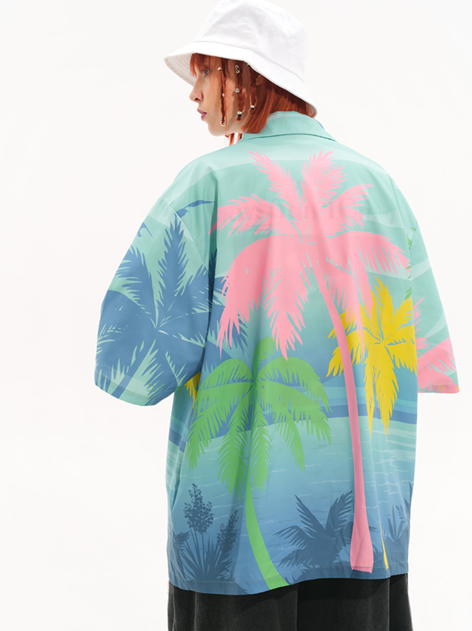 Harsh and Cruel Hawaiian Sunset Cuban Shirt