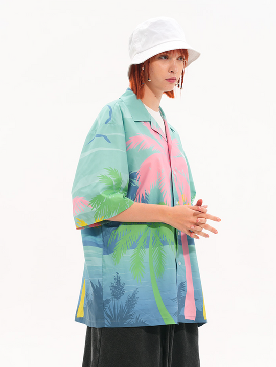 Harsh and Cruel Hawaiian Sunset Cuban Shirt