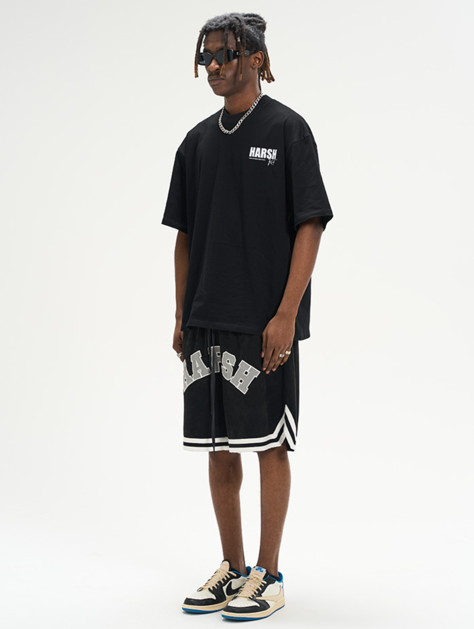 Harsh and Cruel Heavy Logo Basketball Shorts