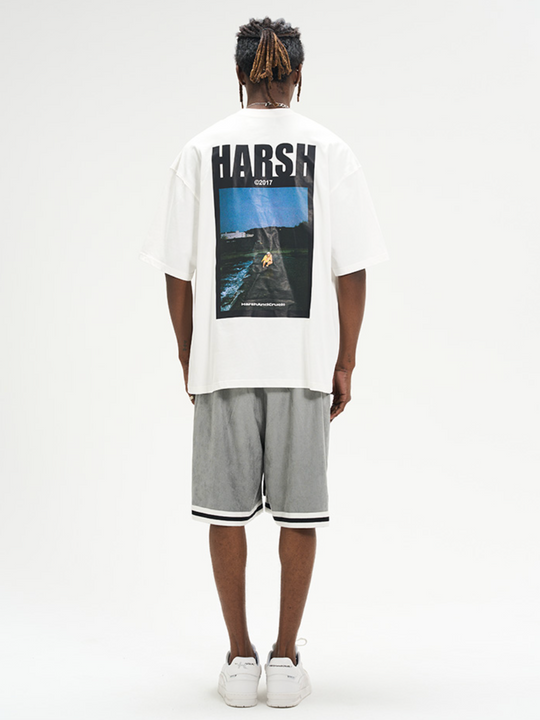 Harsh and Cruel Heavy Logo Basketball Shorts