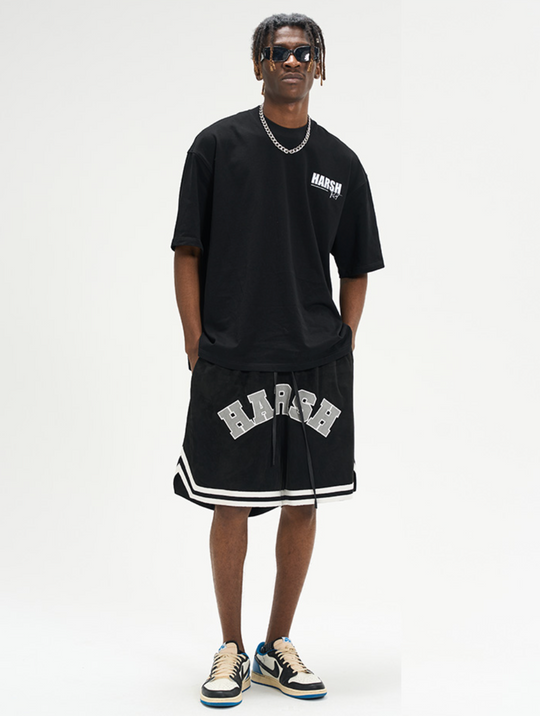 Harsh and Cruel Heavy Logo Basketball Shorts