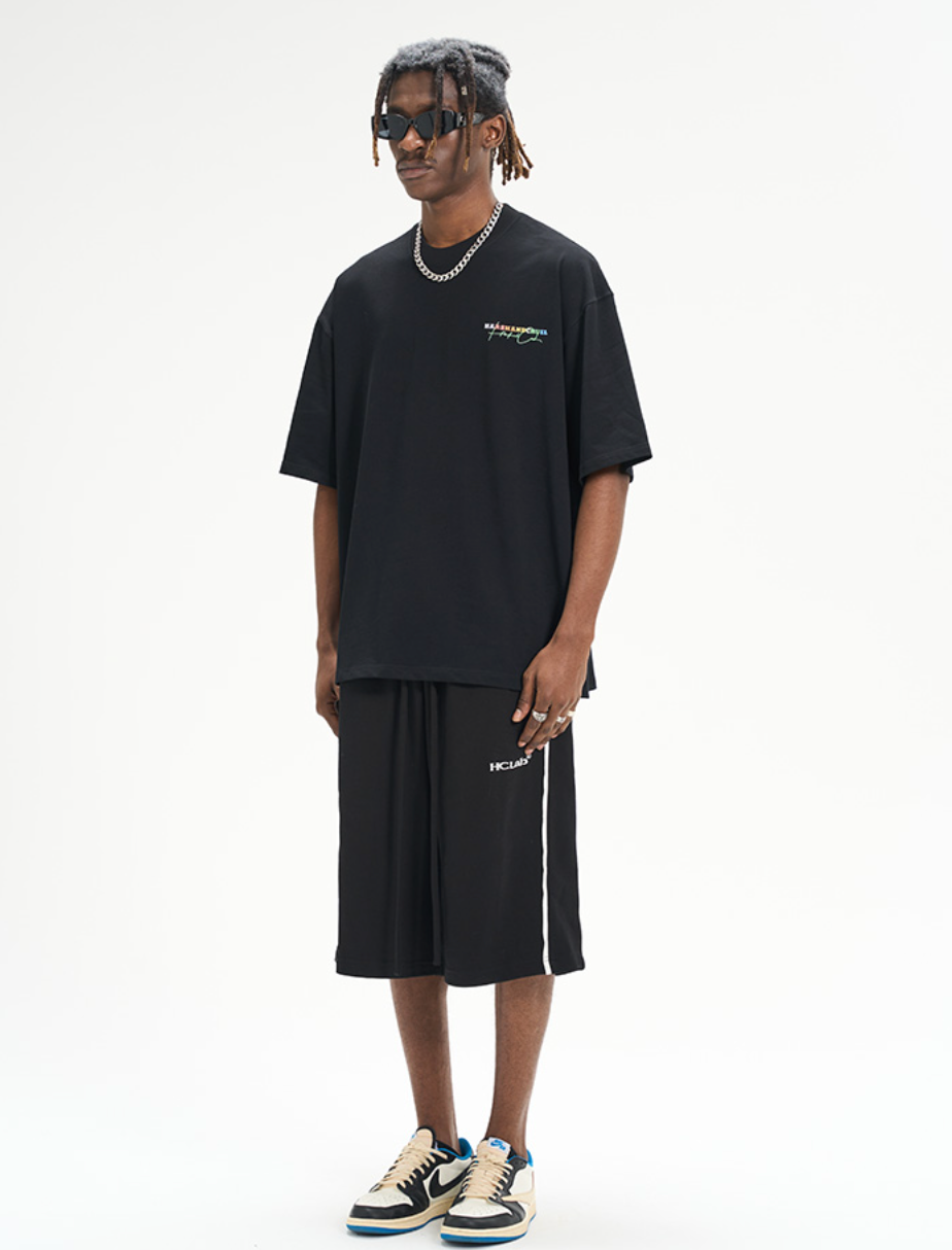 Harsh and Cruel Loose Drawstrings Logo Shorts