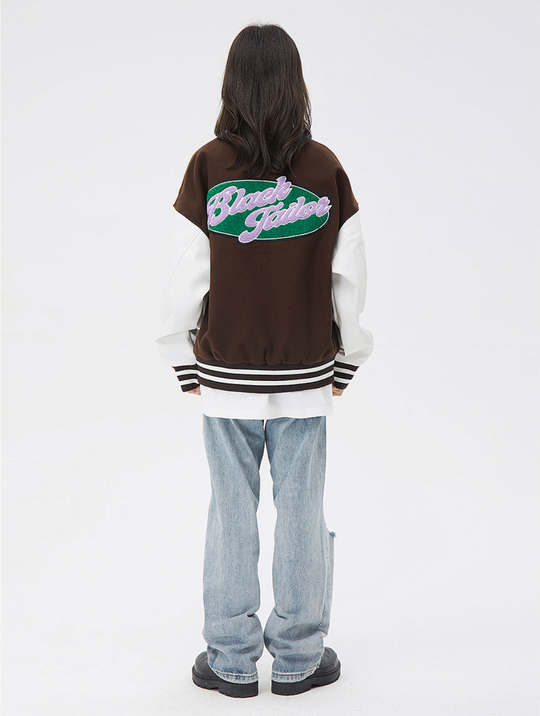 Logo Embroidery Varsity Jacket