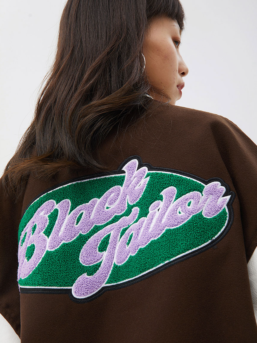 Logo Embroidery Varsity Jacket