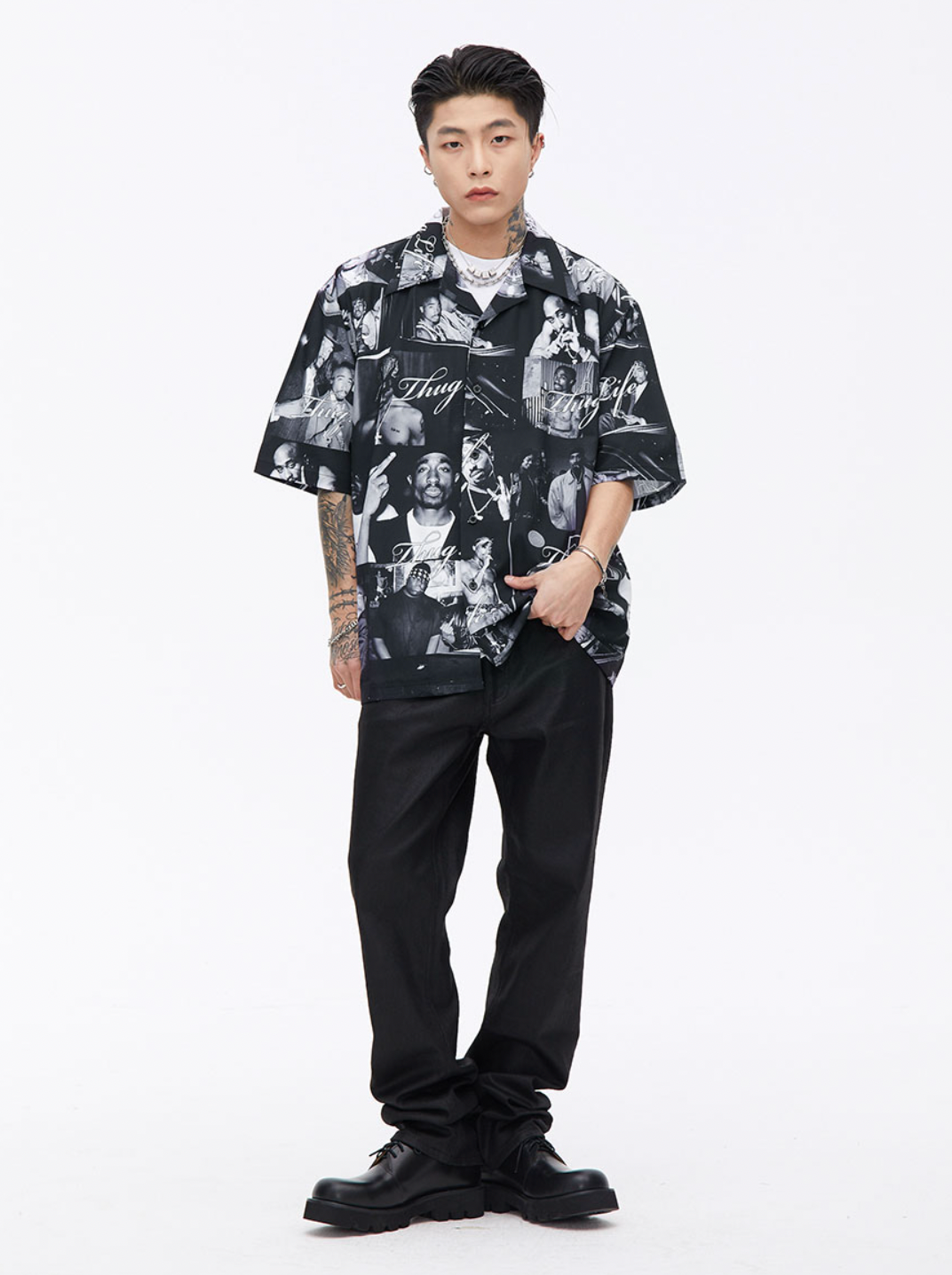 2PAC Full Print Short Sleeved Shirt