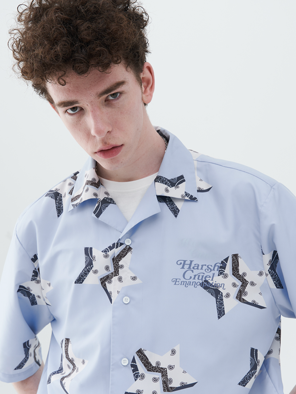 Harsh and Cruel Cashew Blossoms Cracked Stars Love Shirt