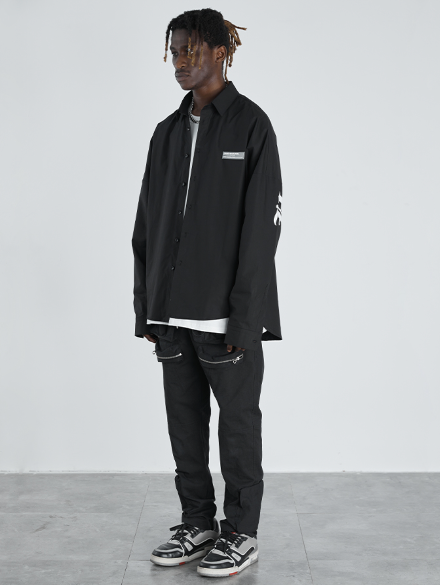 Harsh and Cruel Large Letters Logo Long Sleeved Shirt