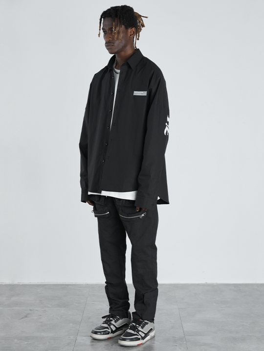 Harsh and Cruel Large Letters Logo Long Sleeved Shirt