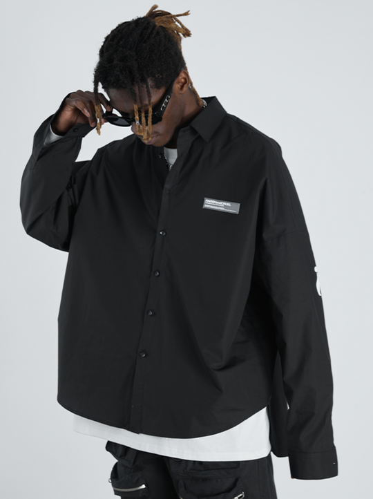 Harsh and Cruel Large Letters Logo Long Sleeved Shirt