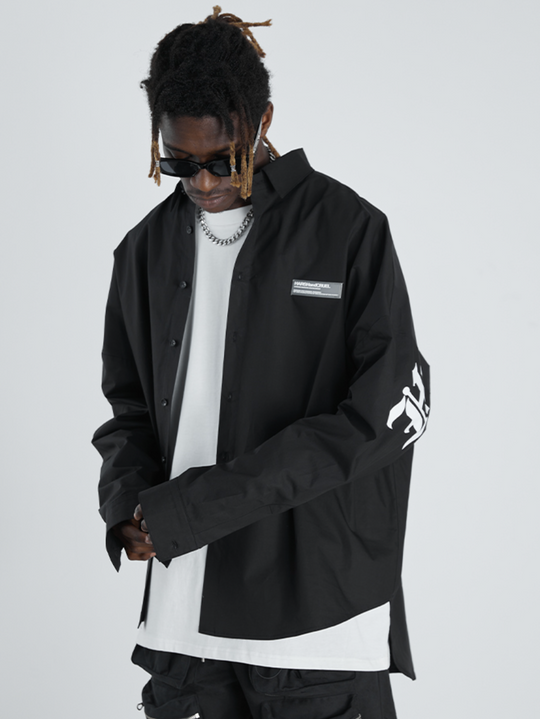 Harsh and Cruel Large Letters Logo Long Sleeved Shirt